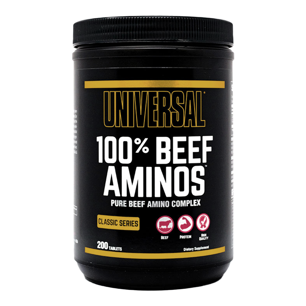 Universal Nutrition 100% Beef Aminos 200 Tabletas Aminoácidos onelastrep.cl