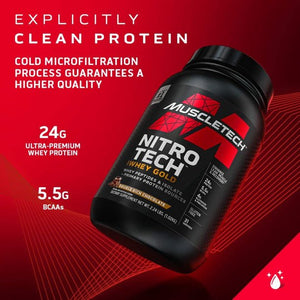 Muscletech Nitro-Tech 100% Whey Gold 5 Lb Proteínas onelastrep.cl