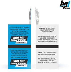 Bpi Sports A-HD Elite / Solid Aumento Natural Testosterona 30 Cápsulas Precursor Natural Testosterona onelastrep.cl