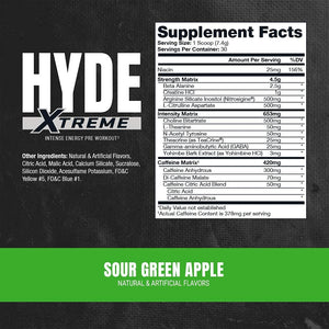 ProSupps Hyde Xtreme Pre-Workout 30 Servicios Pre-Workout onelastrep.cl