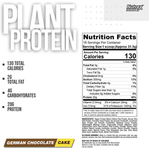 Nutrex Plant Protein Proteina Vegana 1.2 Lb Proteínas onelastrep.cl