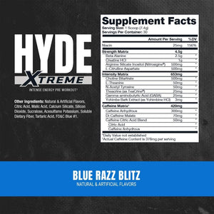 ProSupps Hyde Xtreme Pre-Workout 30 Servicios Pre-Workout onelastrep.cl