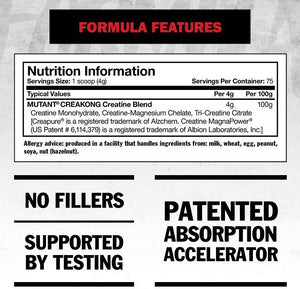 Mutant Creakong Creatina 300 Gr Creatinas onelastrep.cl