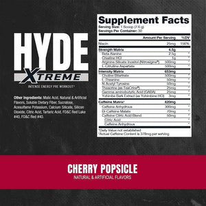ProSupps Hyde Xtreme Pre-Workout 30 Servicios Pre-Workout onelastrep.cl