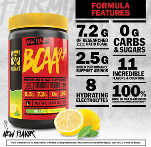 Mutant BCAA 9.7 Post-Workout 30 Servicios BCAA's onelastrep.cl