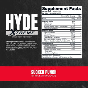 ProSupps Hyde Xtreme Pre-Workout 30 Servicios Pre-Workout onelastrep.cl
