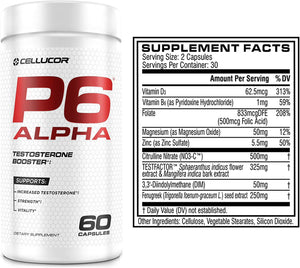 Cellucor P6 Alpha Precursor Natural Testosterona 60 Capsulas Precursor Natural Testosterona onelastrep.cl