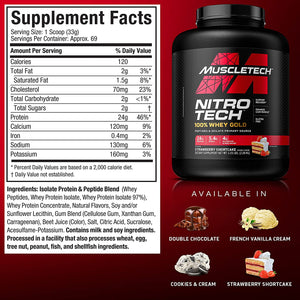 Muscletech Nitro-Tech 100% Whey Gold 5 Lb Proteínas onelastrep.cl