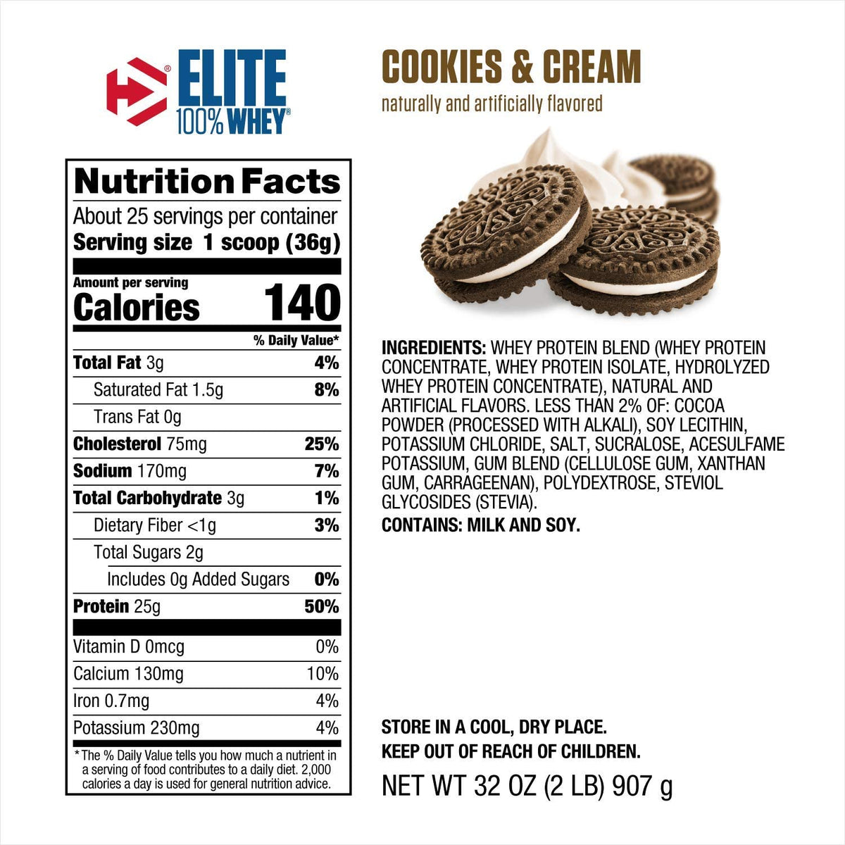 Dymatize Elite 100% Whey Proteina 2 Lb Proteínas onelastrep.cl