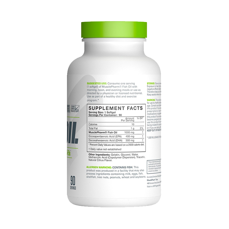 Musclepharm Fish Oil 90 Softgels Fish Oil, Flax Oil, Omegas onelastrep.cl