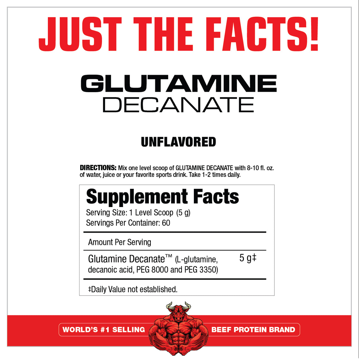 MuscleMeds Glutamine Decanate Glutamina 300 Gr Glutaminas onelastrep.cl