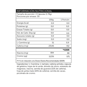 ProSupps Hyde Thermo Quemador de Grasa 60 Capsulas Quemador de Grasa Termogénico onelastrep.cl