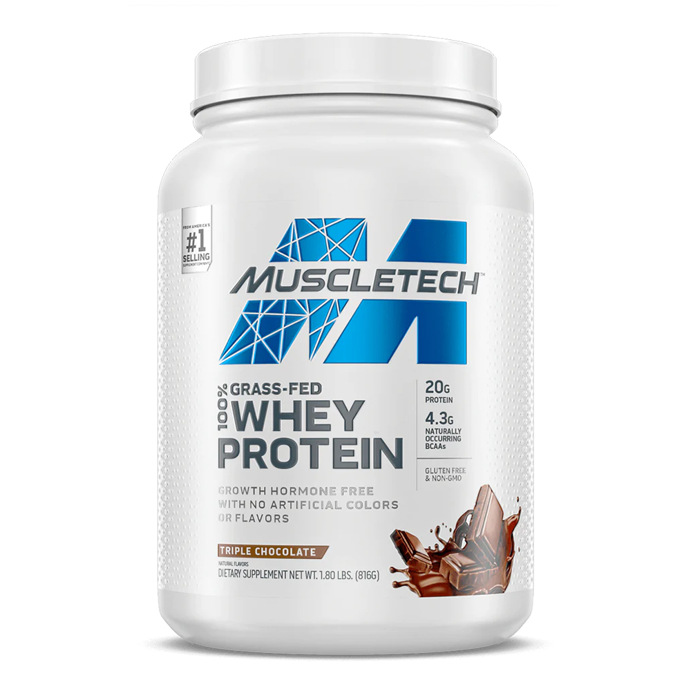 Muscletech Grass-Fed 100% Whey Protein Proteina 1.8 Lb Proteínas onelastrep.cl