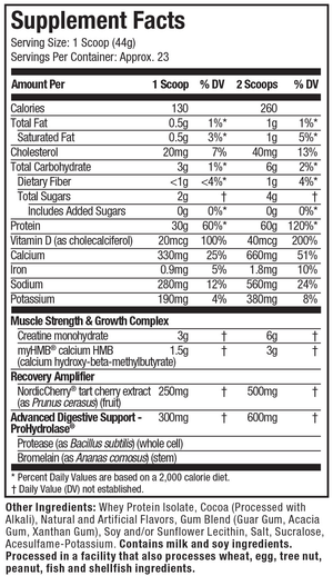 Muscletech Nitro-Tech Elite Proteina Aislada 2.2 Lb Proteínas onelastrep.cl