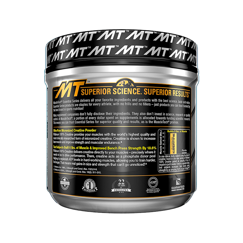 Muscletech Platinum 100% Creatine 400 Gr Creatinas onelastrep.cl
