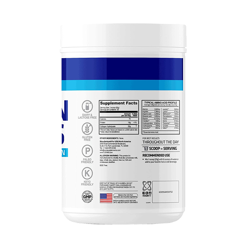 USN Vibrance Collagen Peptides Colageno Hidrolizado 600 Gr Colágeno onelastrep.cl