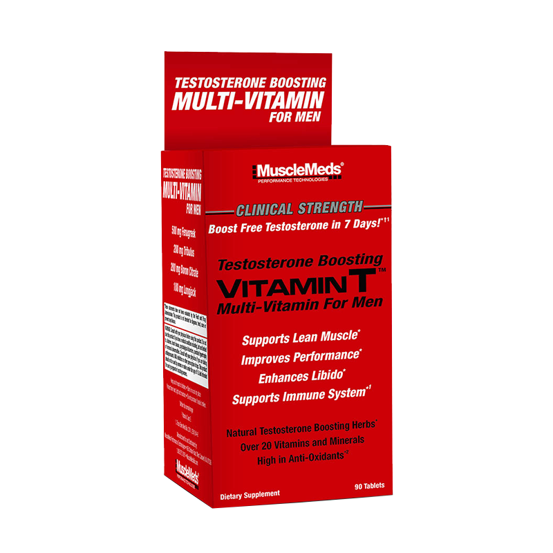 MuscleMeds Vitamin T Multivitaminico / Elevador Testosterona 90 Tabletas Multivitamínicos onelastrep.cl