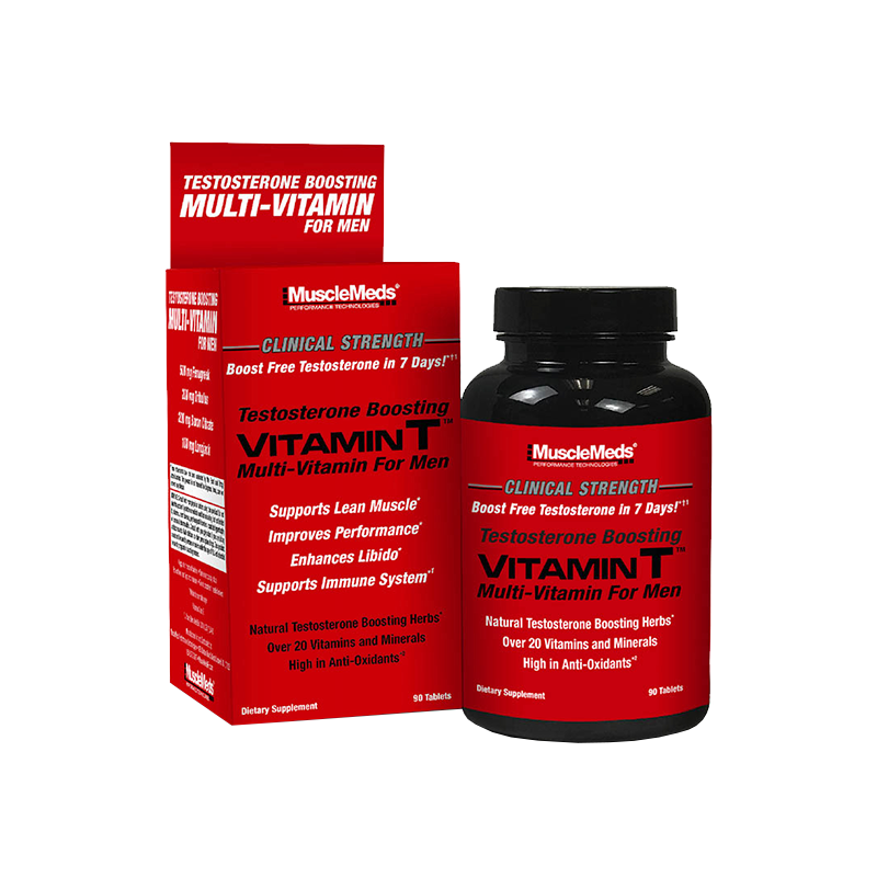 MuscleMeds Vitamin T Multivitaminico / Elevador Testosterona 90 Tabletas Multivitamínicos onelastrep.cl