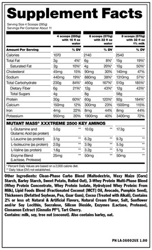 Mutant Mass XXXtreme Ganador de Masa 7 Lb Ganador de Masa onelastrep.cl