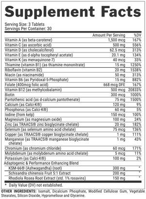 Nutrex Vitadapt Multivitaminico 90 Tabletas Multivitamínicos onelastrep.cl